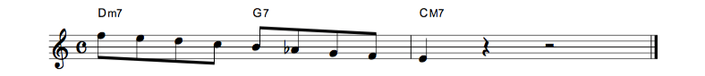 jazz sheet music lick1