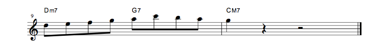 jazz sheet music lick5