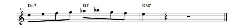 jazz sheet music lick6