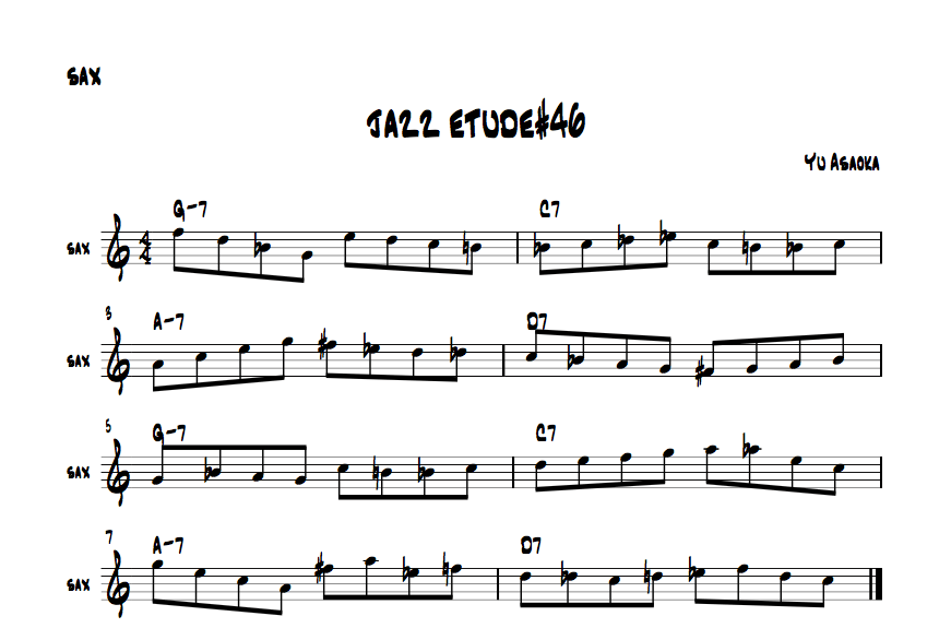 jazzsaxetude#46
