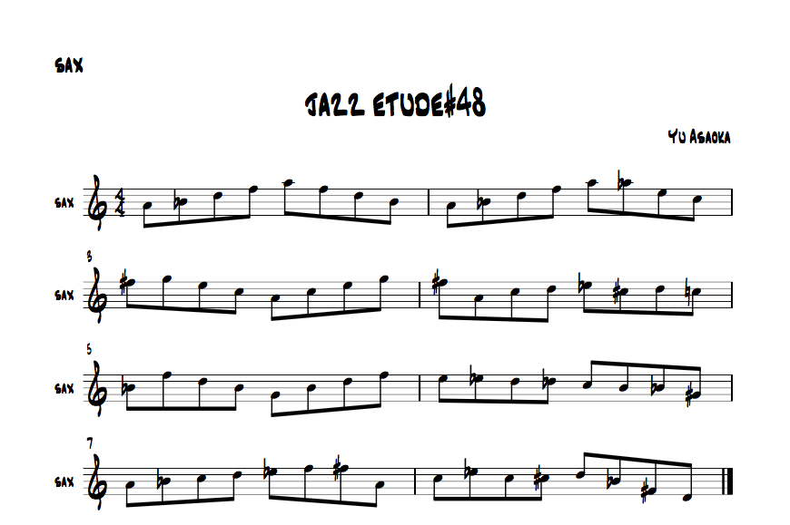 jazzsaxetude#48