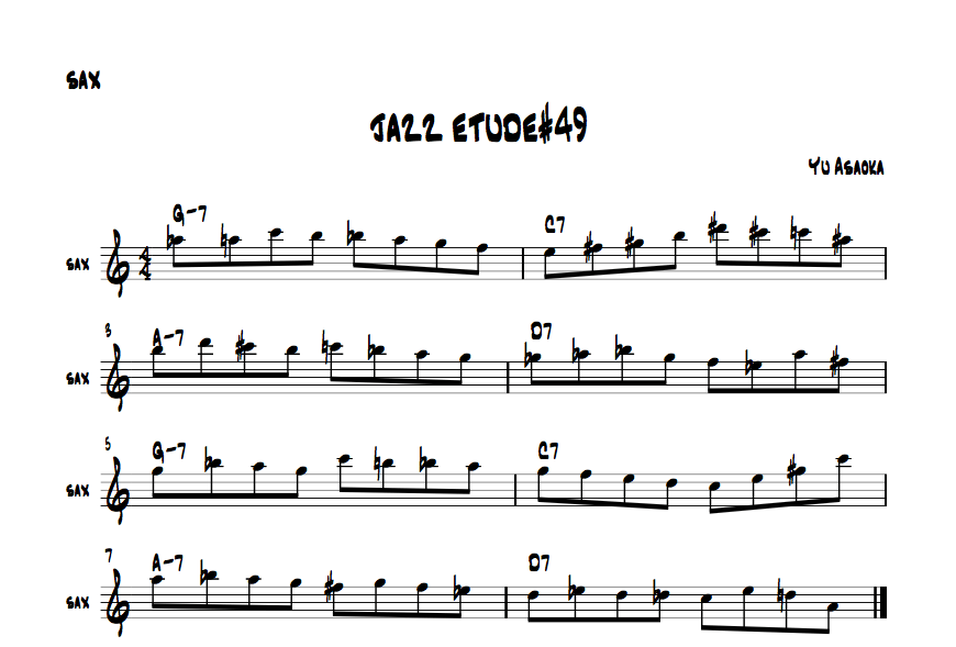 jazzsaxetude#49