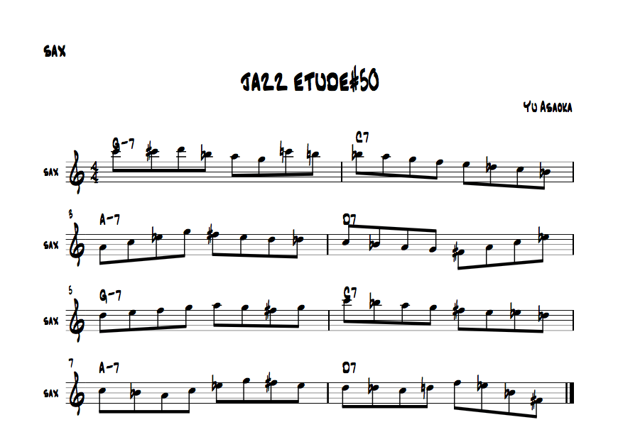 jazzsaxetude#50