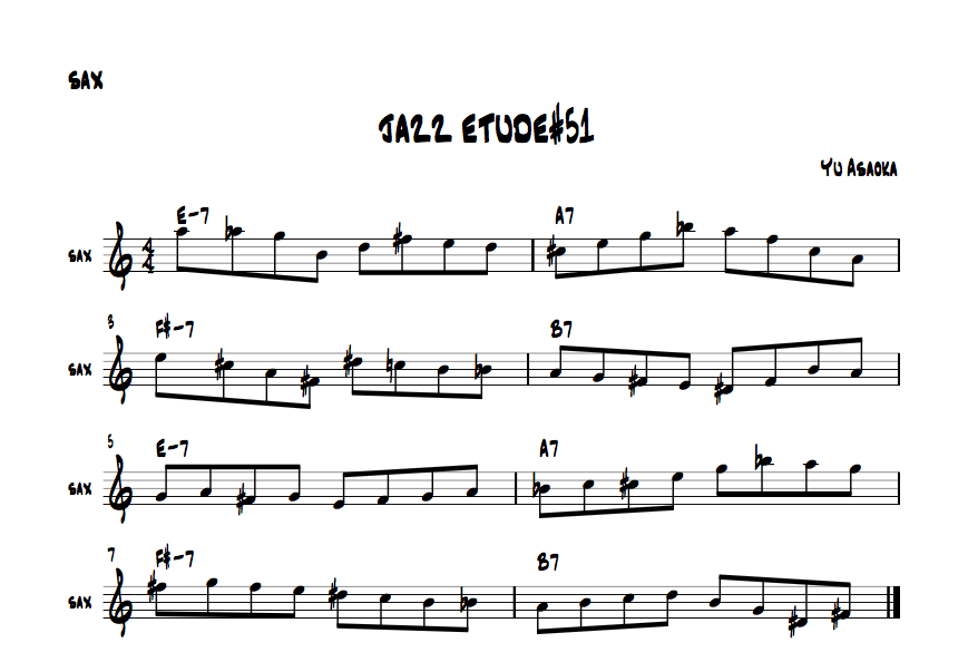 jazzsaxetude#51