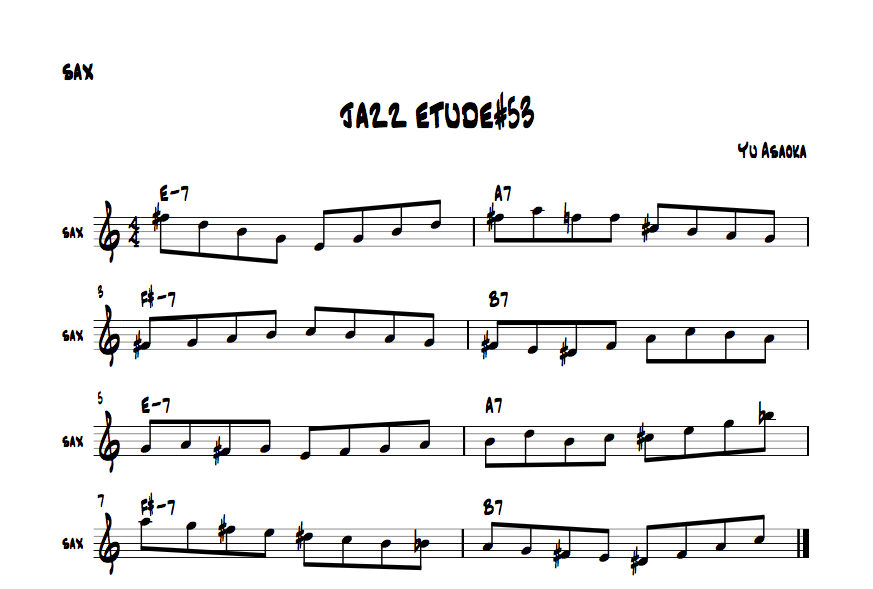 jazzsaxetude#53