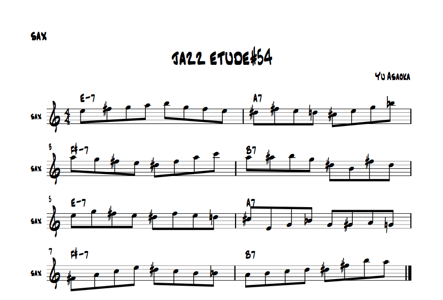 jazzsaxetude#54