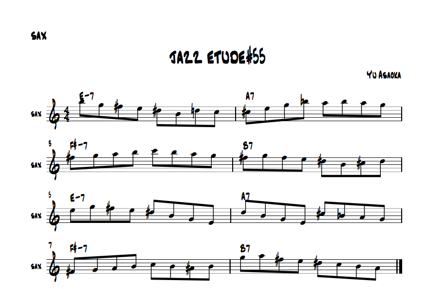 jazzsaxetude#55